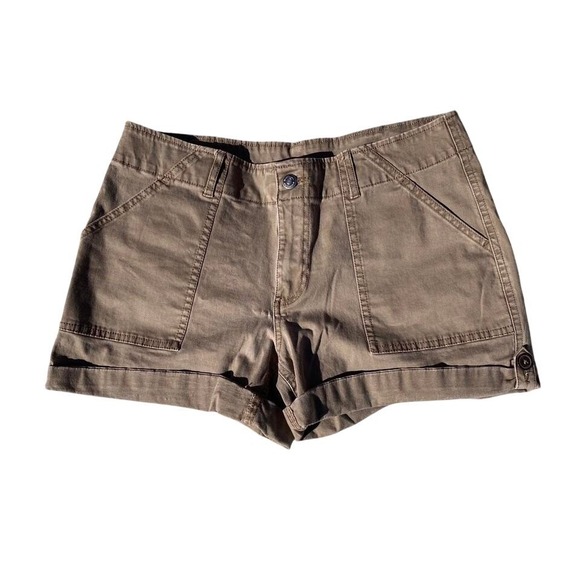 Magellan Sportswear Pants - Magellan Outdoors Womens Khaki Utility Cargo Shorts Size 10 Brown Cotton Stretch